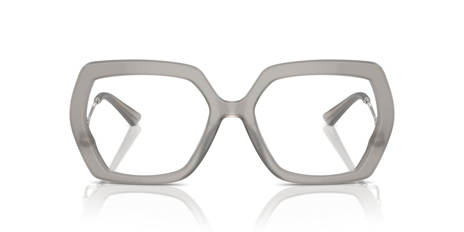 Brillen Dolce & Gabbana DG 3390B (3421) farbe grigio opale form unregelmäßig gläser lente demo