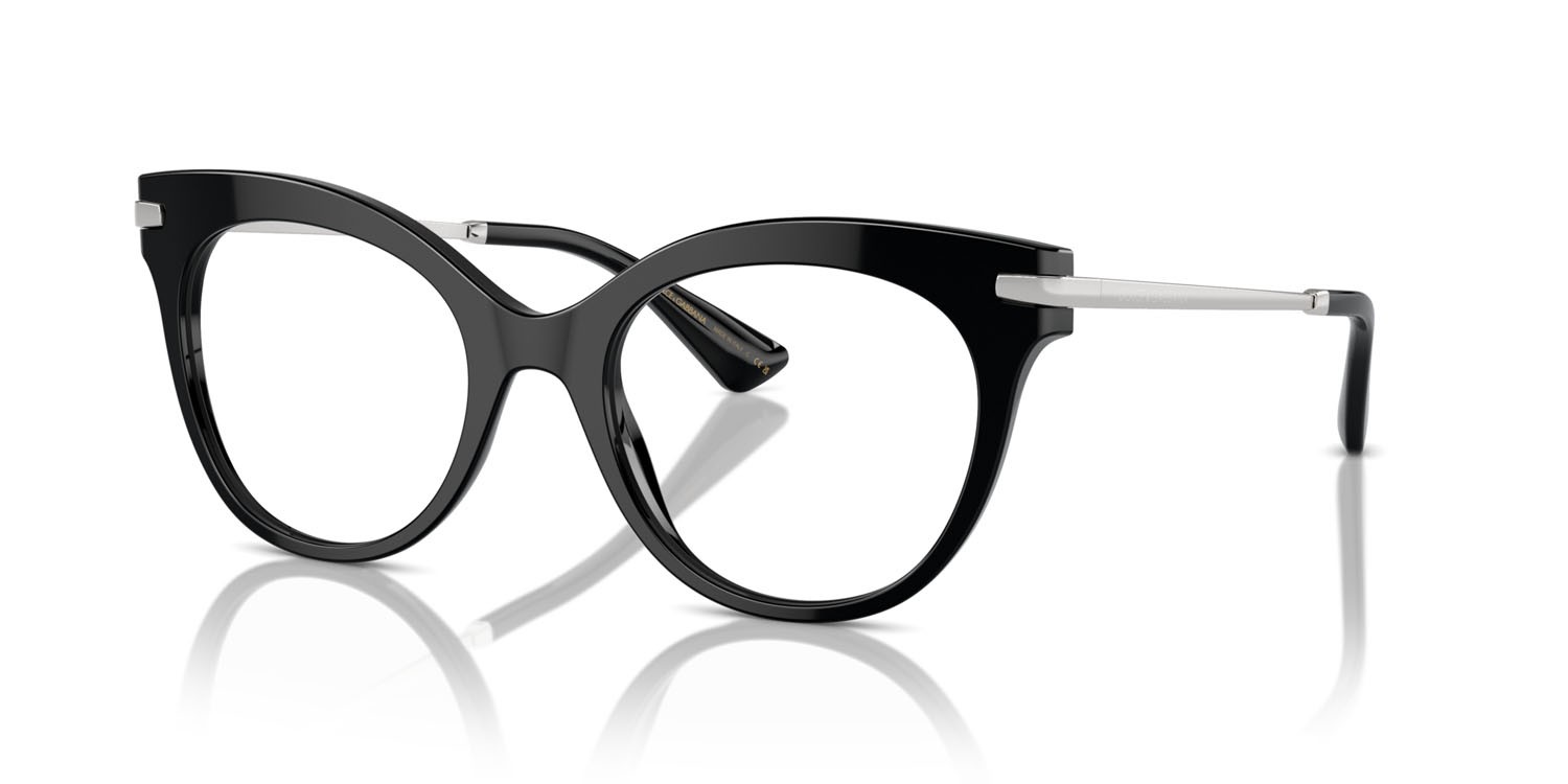 Brillen Dolce & Gabbana DG 3392 (501) farbe nero form schmetterling gläser lente demo