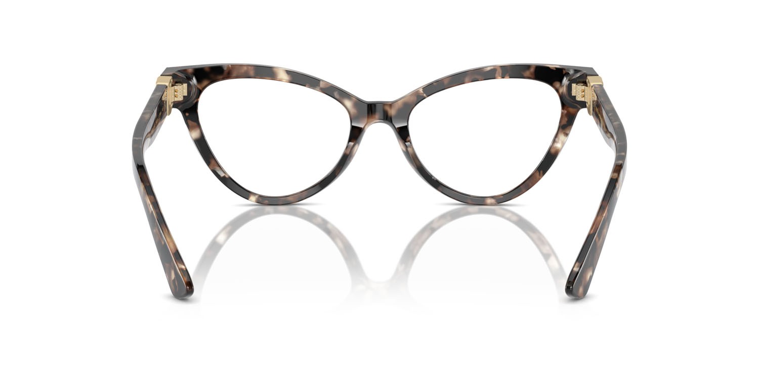 Brillen Dolce & Gabbana DG 3394 (3438) farbe havana brown pearl form cat-eye gläser lente demo