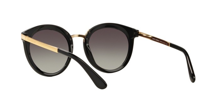 Sunglasses DOLCE & GABBANA DG 4268 (501/8G) shape round lenses grey gradient