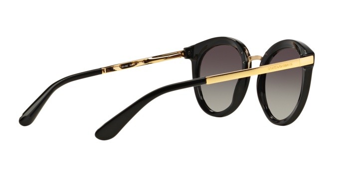 Sunglasses DOLCE & GABBANA DG 4268 (501/8G) shape round lenses grey gradient