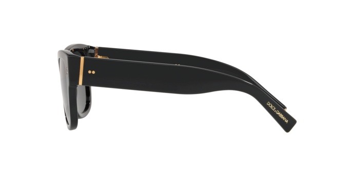 Sunglasses Dolce & Gabbana DG 4338 (501/87) color black shape square lenses grey