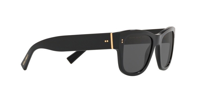 Sunglasses Dolce & Gabbana DG 4338 (501/87) color black shape square lenses grey