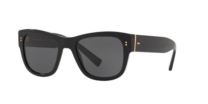 Sunglasses Dolce & Gabbana DG 4338 (501/87) color black shape square lenses grey