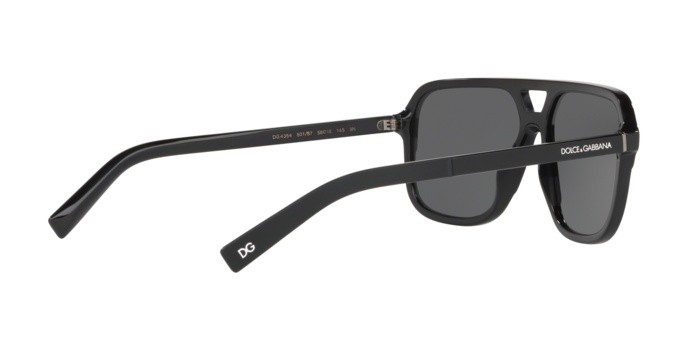 Sonnenbrillen Dolce & Gabbana DG 4354 (501/87) farbe black form rechteckig gläser grey