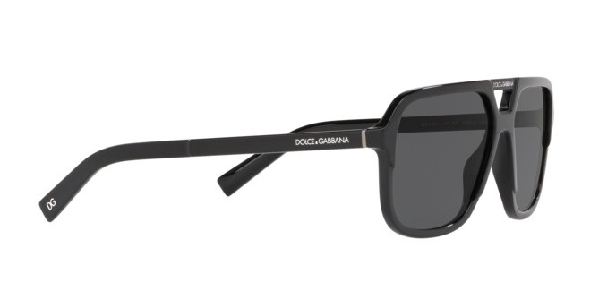 Sonnenbrillen Dolce & Gabbana DG 4354 (501/87) farbe black form rechteckig gläser grey