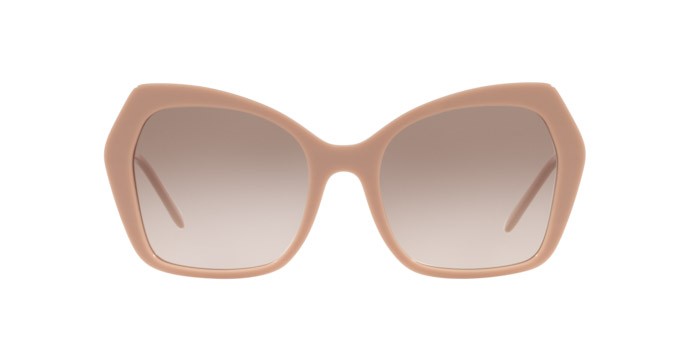 Sonnenbrillen Dolce & Gabbana DG 4399 (162013) farbe camel form schmetterling gläser clear gradient brown