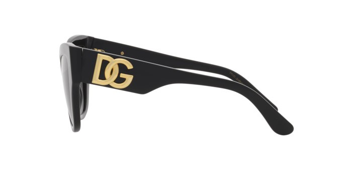 Sonnenbrillen Dolce & Gabbana DG 4404 (501/8G) farbe black form cat-eye gläser grey gradient
