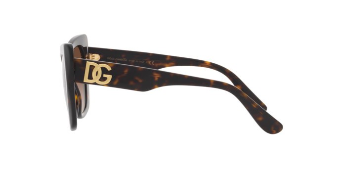 Occhiali da sole Dolce & Gabbana DG 4405 (502/13) colore havana forma farfalla lenti gradient brown