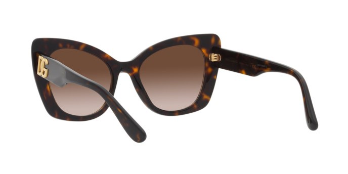 Occhiali da sole Dolce & Gabbana DG 4405 (502/13) colore havana forma farfalla lenti gradient brown