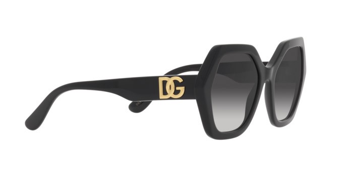 Sonnenbrillen Dolce & Gabbana DG 4406 (501/8G) farbe black form unregelmäßig gläser grey gradient