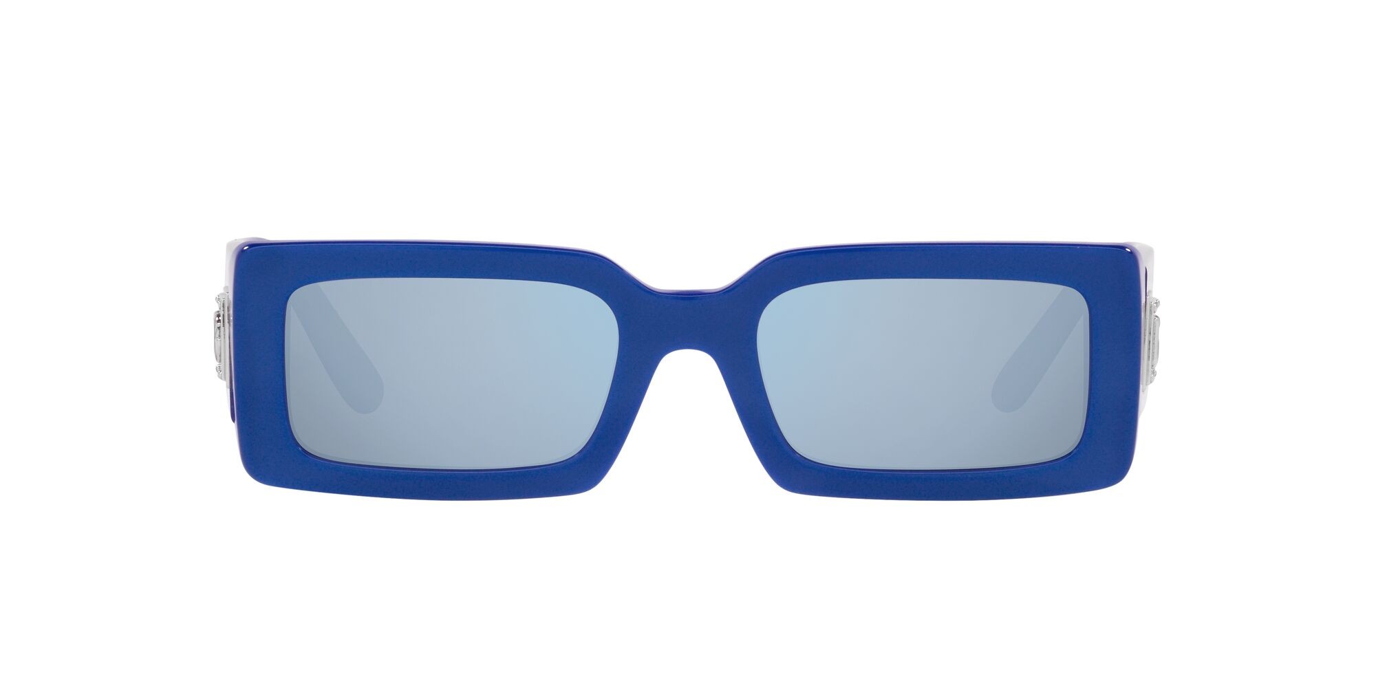 Sonnenbrillen Dolce & Gabbana DG 4416 (337833) farbe blu metallizzato form rechteckig gläser azzurro specchiato argento
