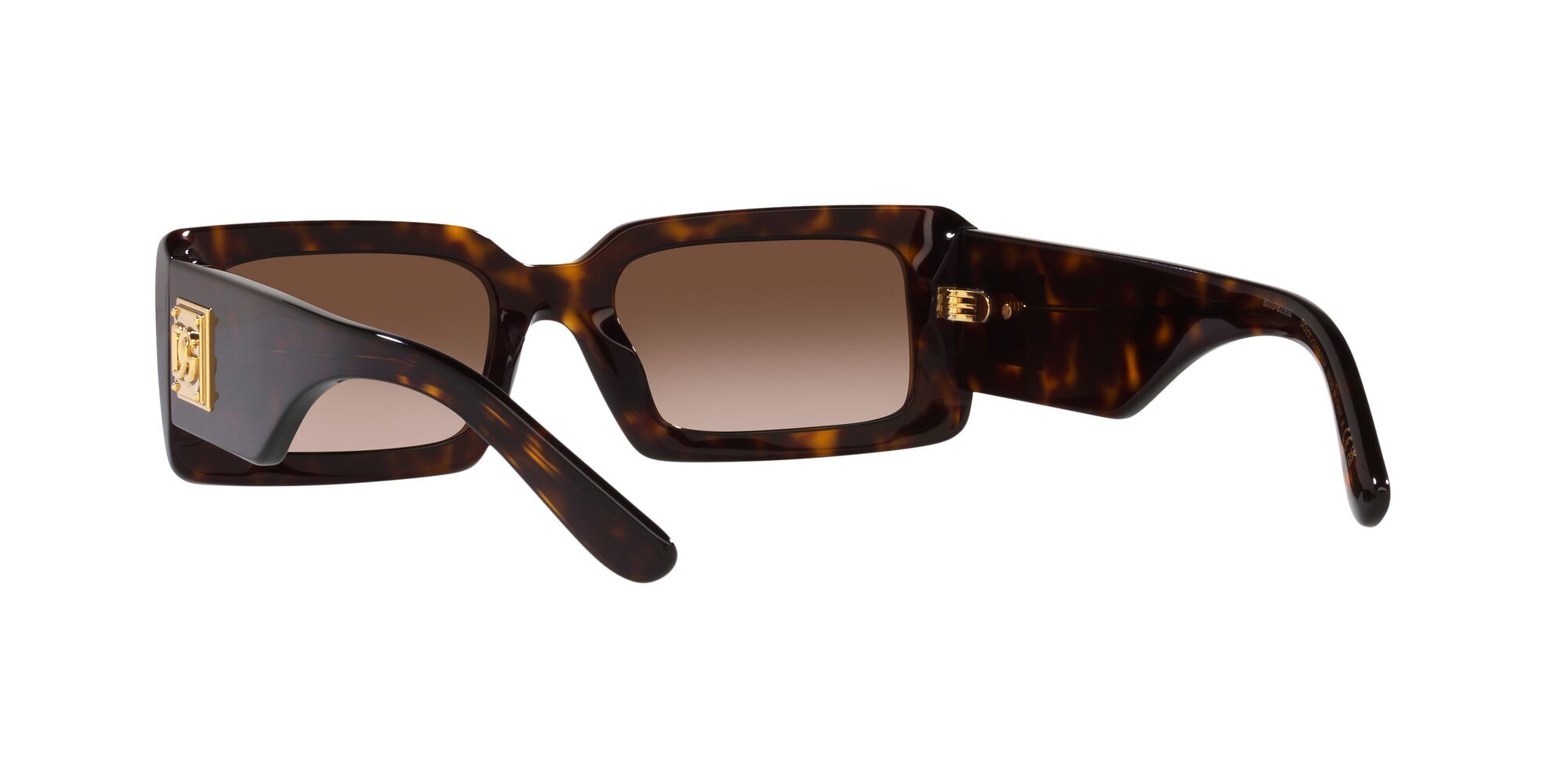 Occhiali da sole Dolce & Gabbana DG 4416 (502/13) colore havana forma rettangolare lenti marrone sfumato
