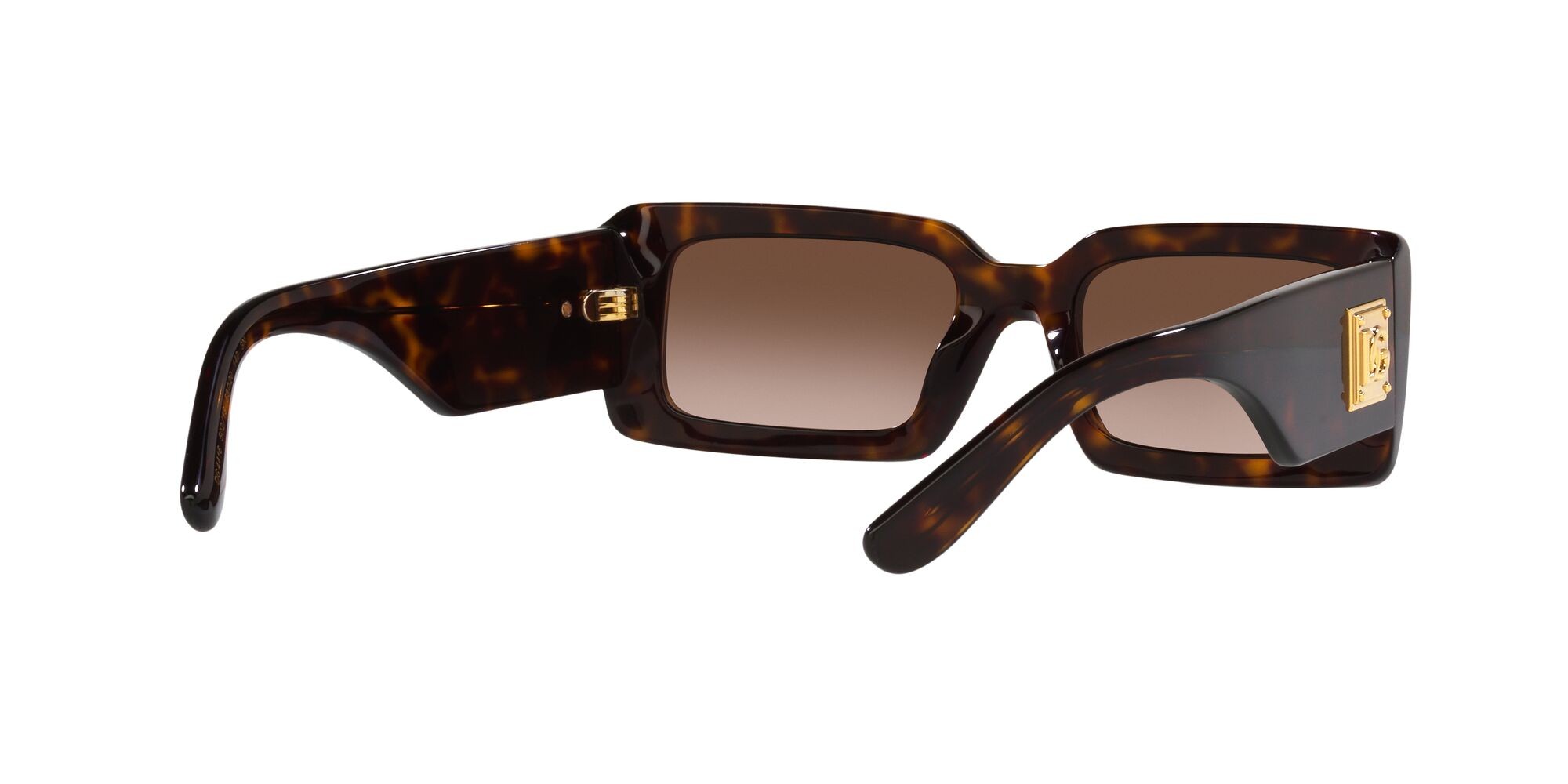 Occhiali da sole Dolce & Gabbana DG 4416 (502/13) colore havana forma rettangolare lenti marrone sfumato