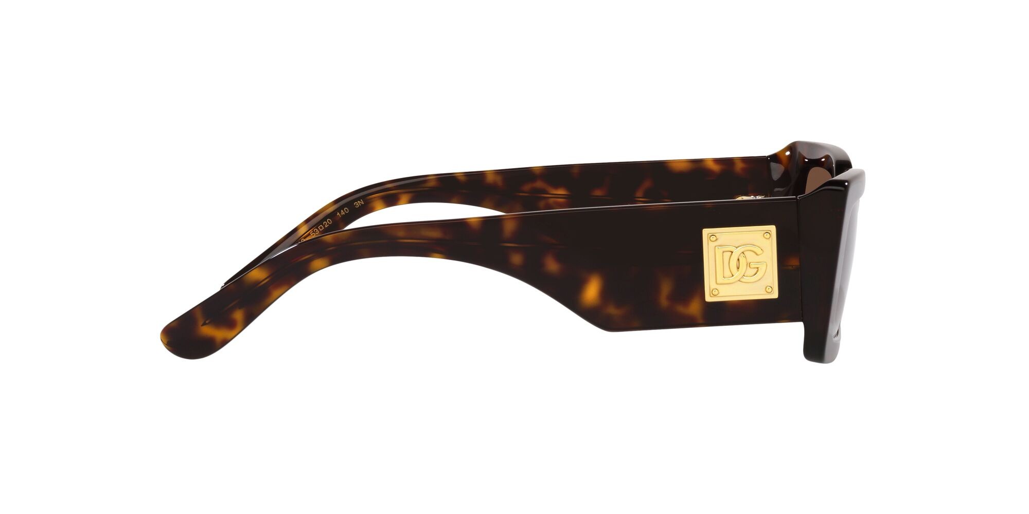 Occhiali da sole Dolce & Gabbana DG 4416 (502/13) colore havana forma rettangolare lenti marrone sfumato
