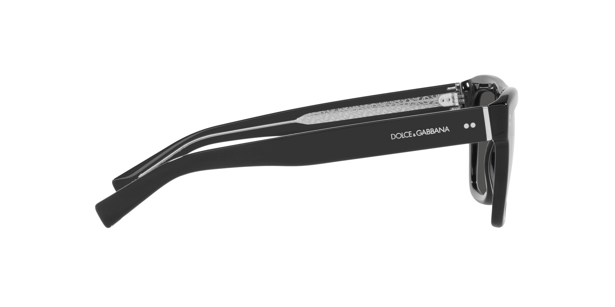 Occhiali da sole Dolce & Gabbana DG 4420 (501/87) colore nero forma quadrato lenti grigio scuro