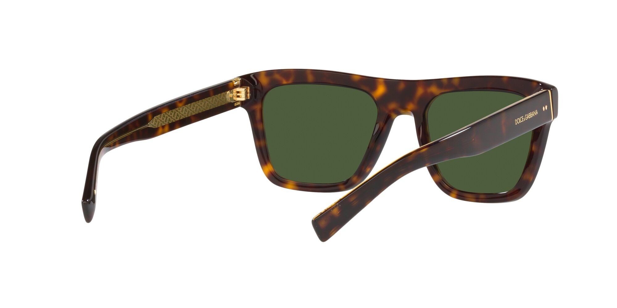 Occhiali da sole Dolce & Gabbana DG 4420 (502/71) colore havana forma quadrato lenti verde scuro