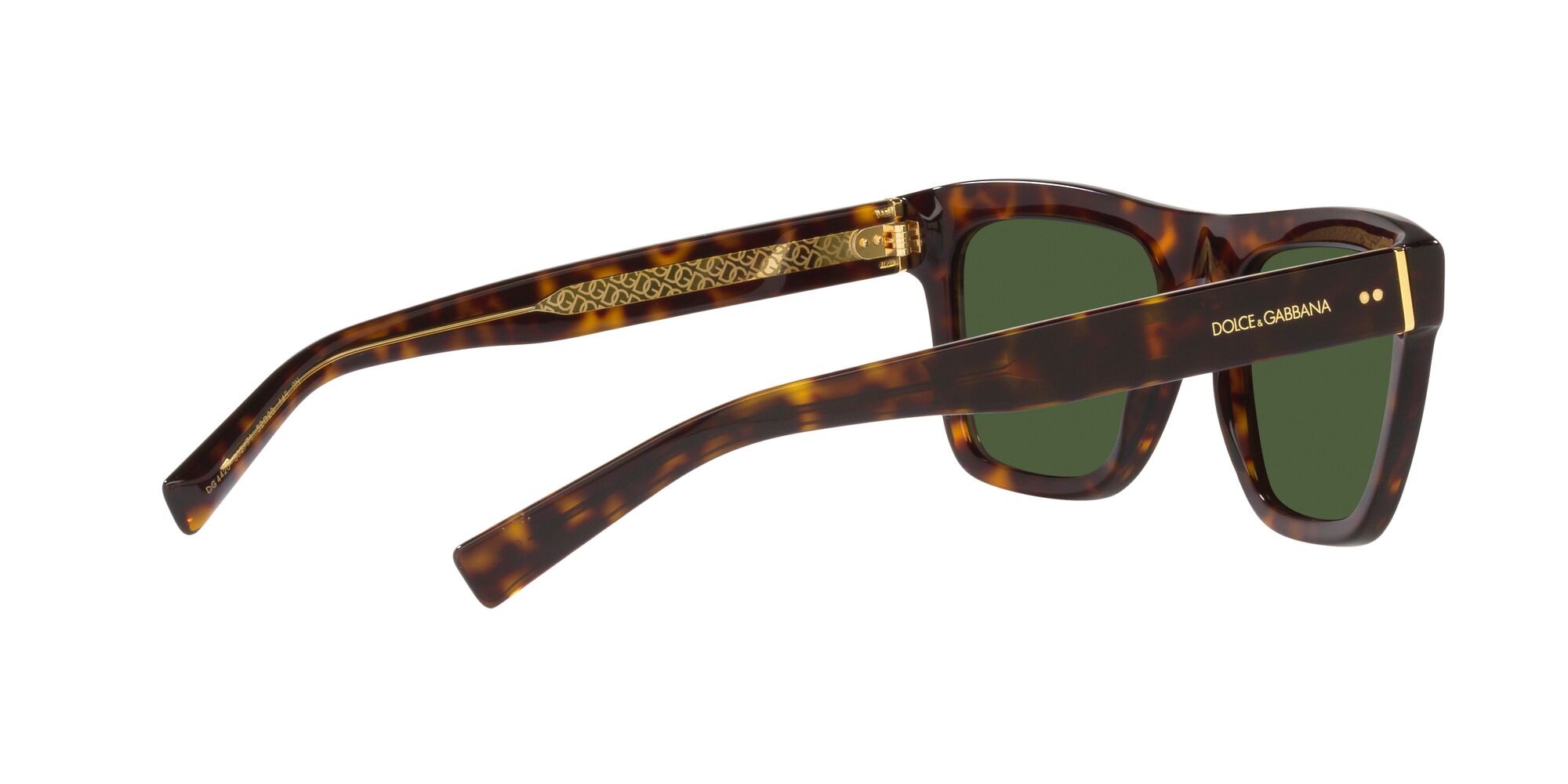 Occhiali da sole Dolce & Gabbana DG 4420 (502/71) colore havana forma quadrato lenti verde scuro