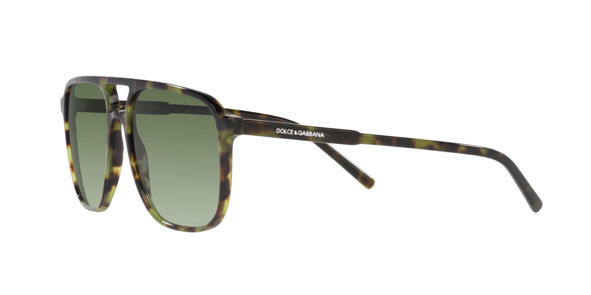 Sonnenbrillen Dolce & Gabbana DG 4423 (17358E) farbe havana verde form aviator gläser verde sfumato