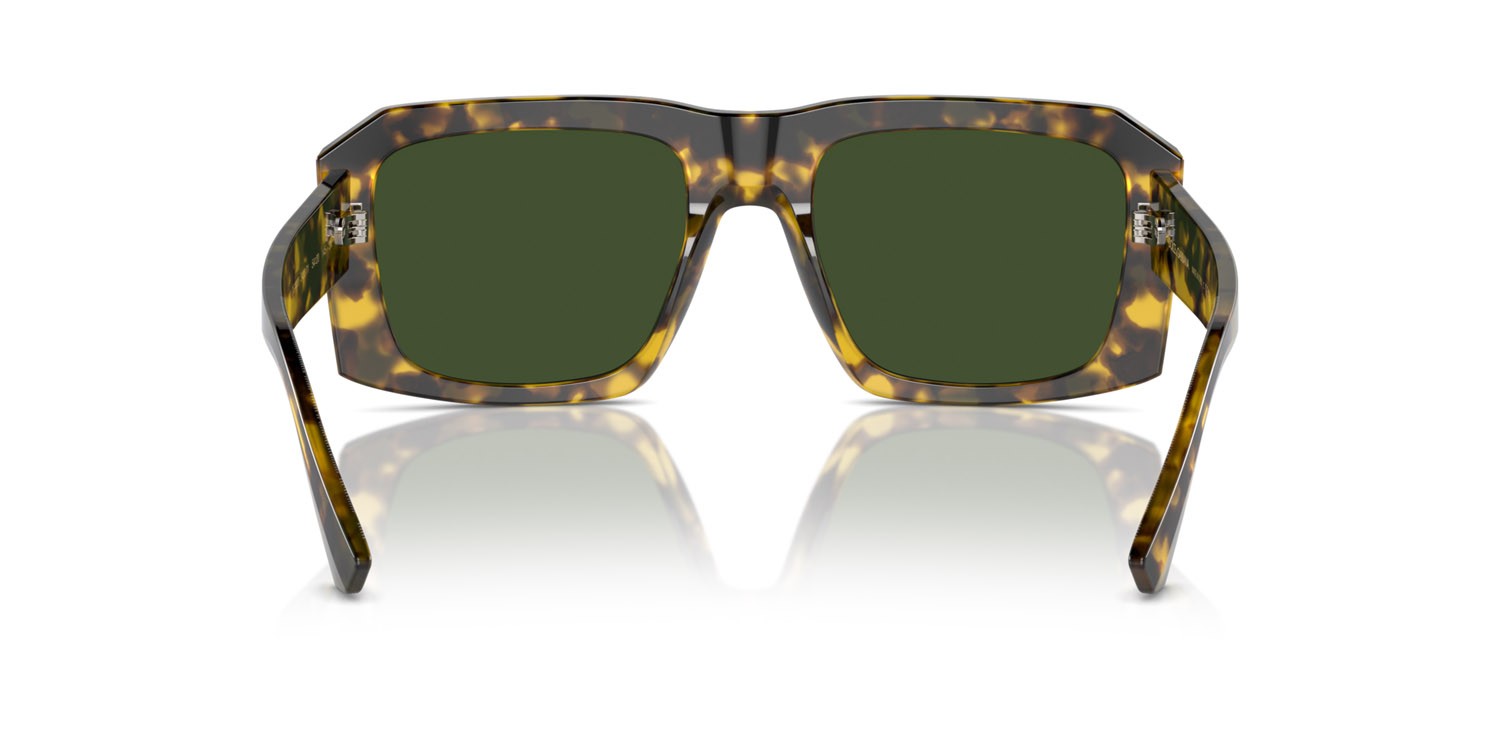 Occhiali da sole Dolce & Gabbana DG 4430 (343371) colore havana giallo forma quadrato lenti verde scuro