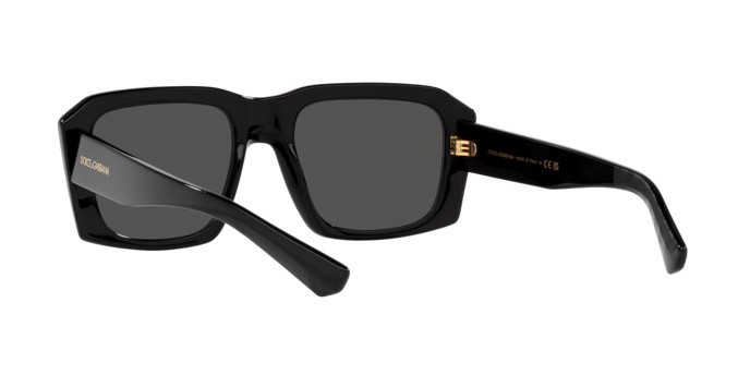 Sunglasses Dolce & Gabbana DG 4430 (501/87) color nero shape square lenses grigio scuro
