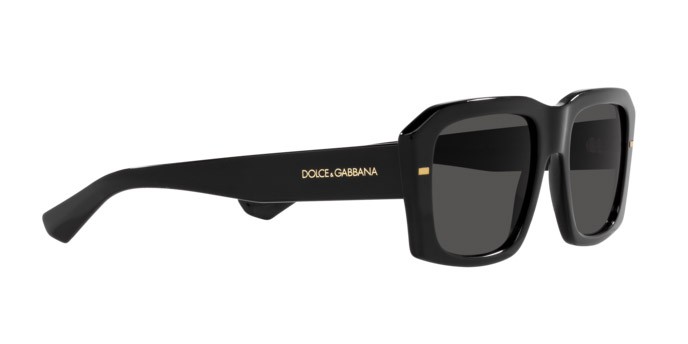 Sunglasses Dolce & Gabbana DG 4430 (501/87) color nero shape square lenses grigio scuro