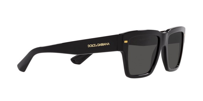 Occhiali da sole Dolce & Gabbana DG 4431 (501/87) colore nero forma quadrato lenti grigio scuro