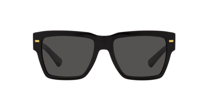 Occhiali da sole Dolce & Gabbana DG 4431 (501/87) colore nero forma quadrato lenti grigio scuro