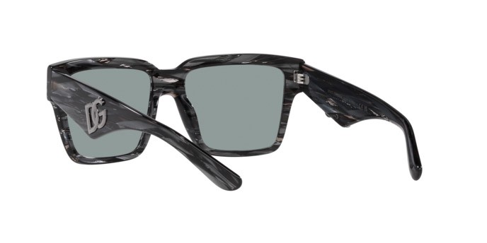 Sonnenbrillen Dolce & Gabbana DG 4436 (318787) farbe nero striato form quadratisch gläser grigio scuro