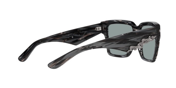 Sonnenbrillen Dolce & Gabbana DG 4436 (318787) farbe nero striato form quadratisch gläser grigio scuro