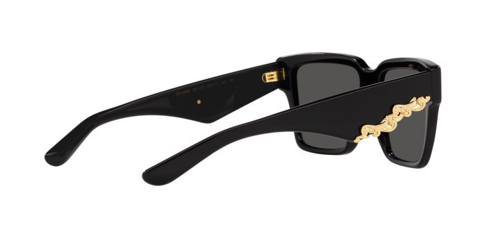 Sonnenbrillen Dolce & Gabbana DG 4436 (501/87) farbe nero form quadratisch gläser grigio scuro