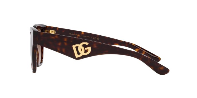 Sunglasses Dolce & Gabbana DG 4437 (502/13) color havana shape butterfly lenses marrone sfumato