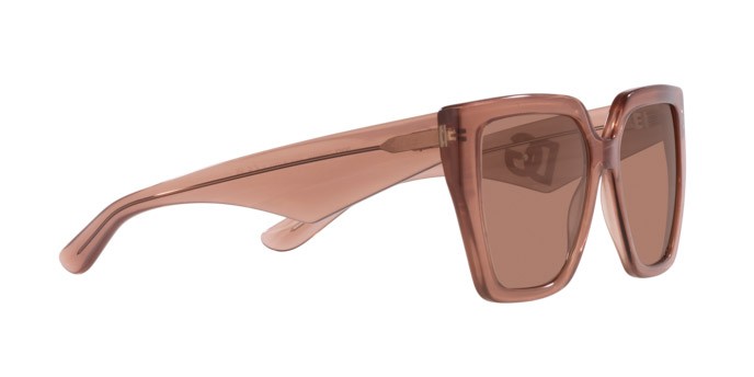 Sonnenbrillen Dolce & Gabbana DG 4438 (3411/3) farbe fleur caramel form quadratisch gläser marrone scuro