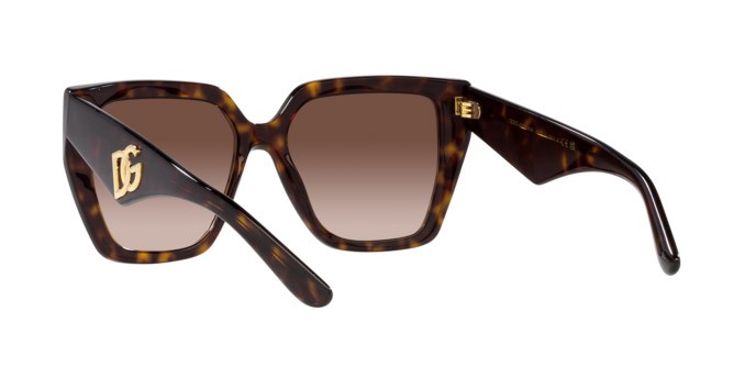 Sunglasses Dolce & Gabbana DG 4438 (502/13) color havana shape square lenses marrone sfumato