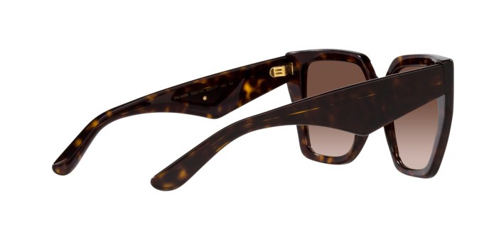 Sunglasses Dolce & Gabbana DG 4438 (502/13) color havana shape square lenses marrone sfumato