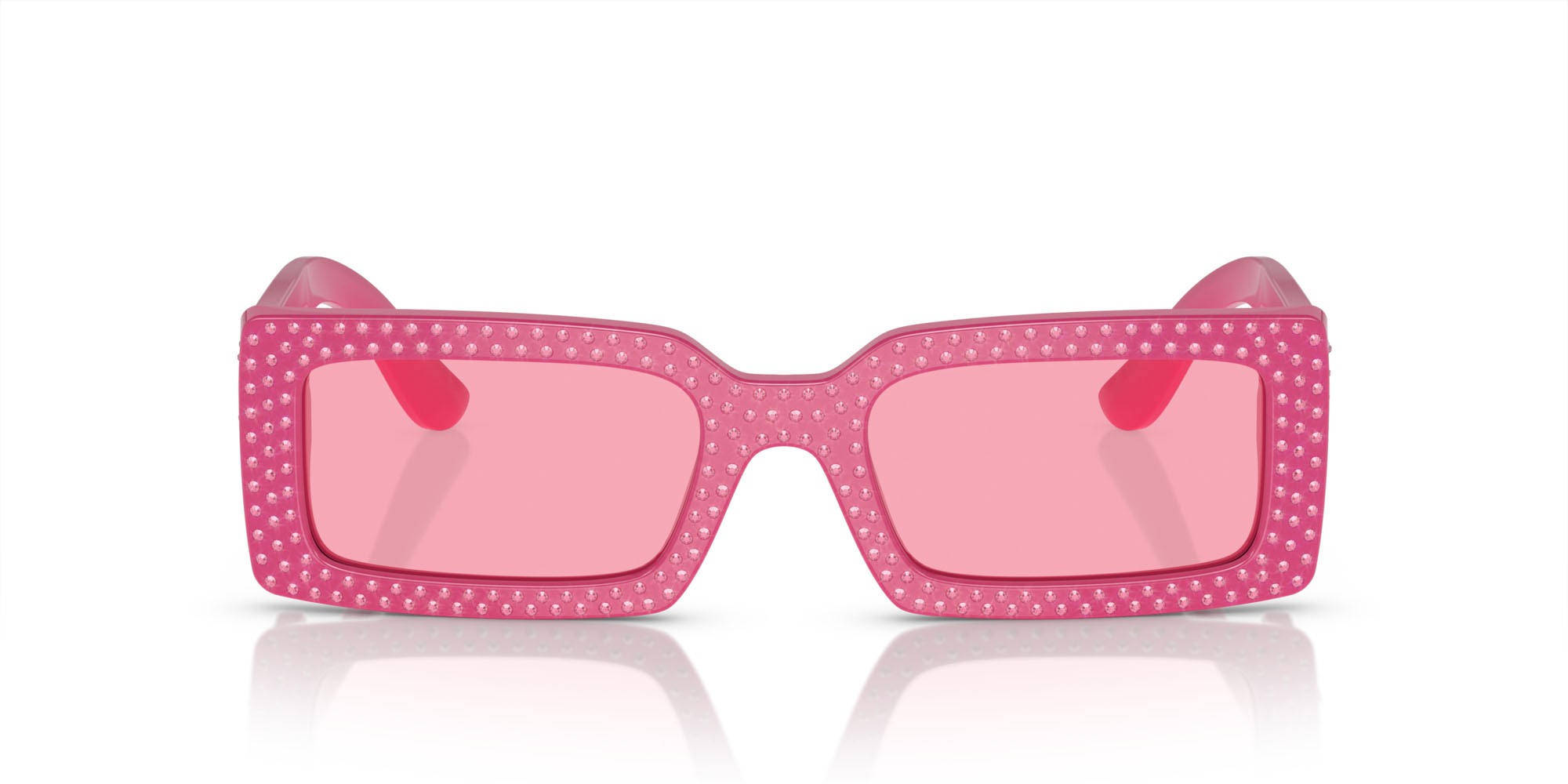 Sonnenbrillen Dolce & Gabbana DG 4447B (326284) farbe fucsia form rechteckig gläser rosa