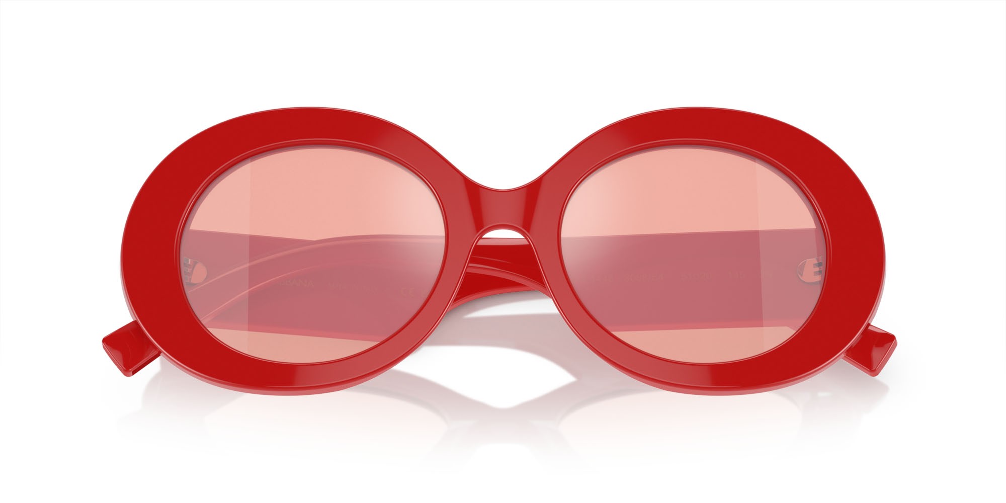 Sonnenbrillen Dolce & Gabbana DG 4448 (3088E4) farbe rosso form oval gläser rosa specchiato rosa