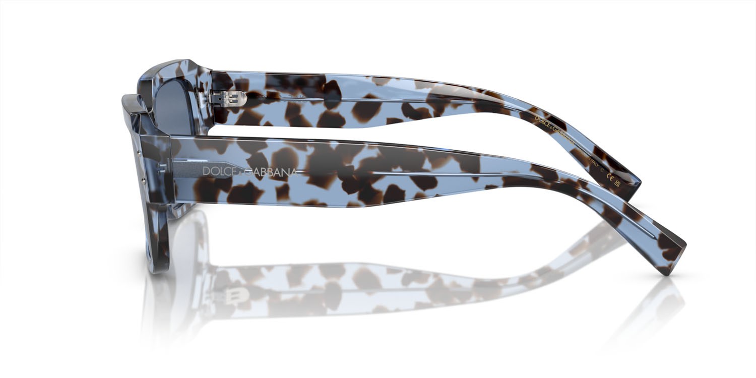 Sonnenbrillen Dolce & Gabbana DG 4460 (339280) farbe havana blu form quadratisch gläser blu scuro