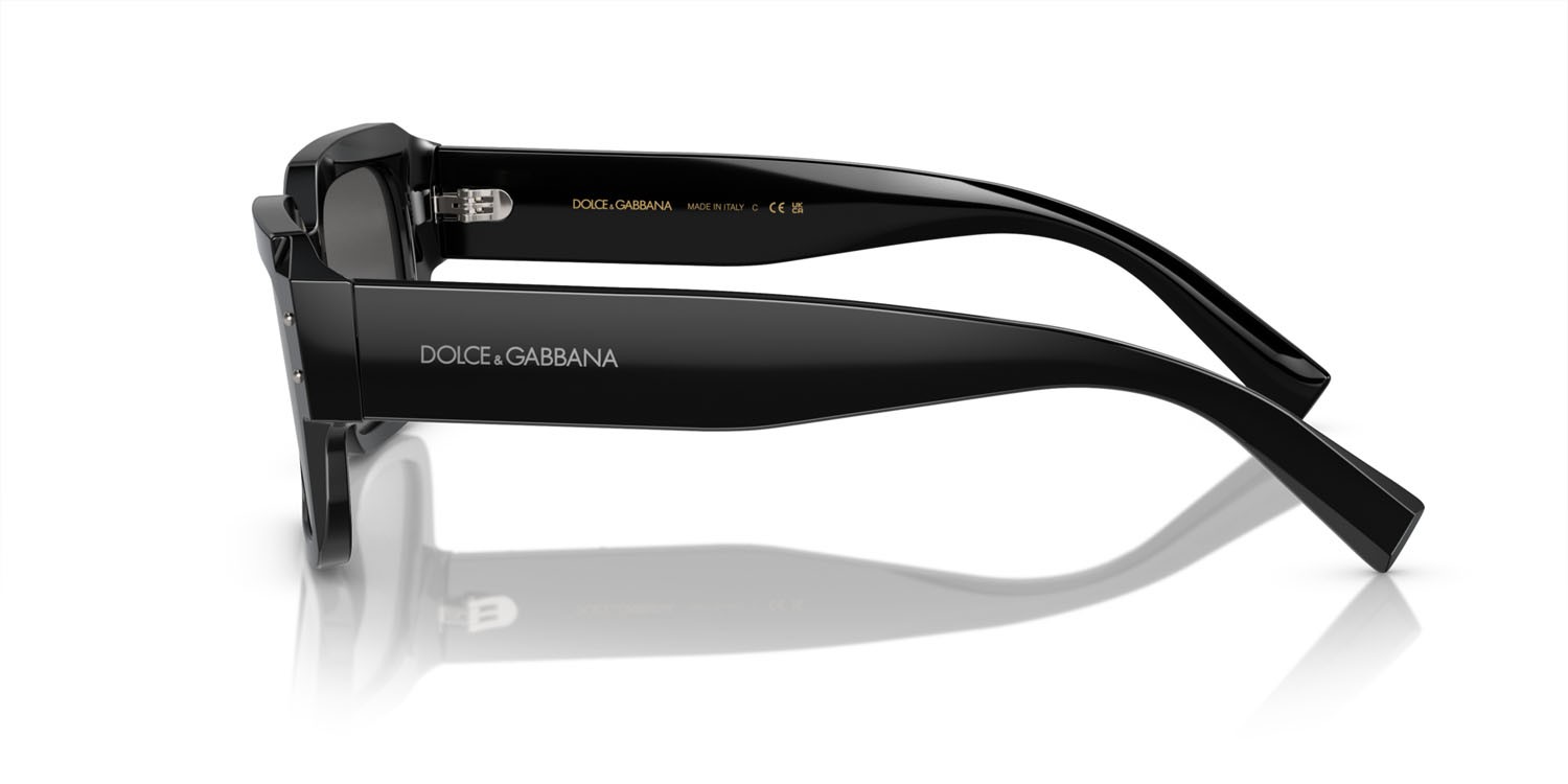Sunglasses Dolce & Gabbana DG 4460 (501/87) color nero shape square lenses grigio scuro