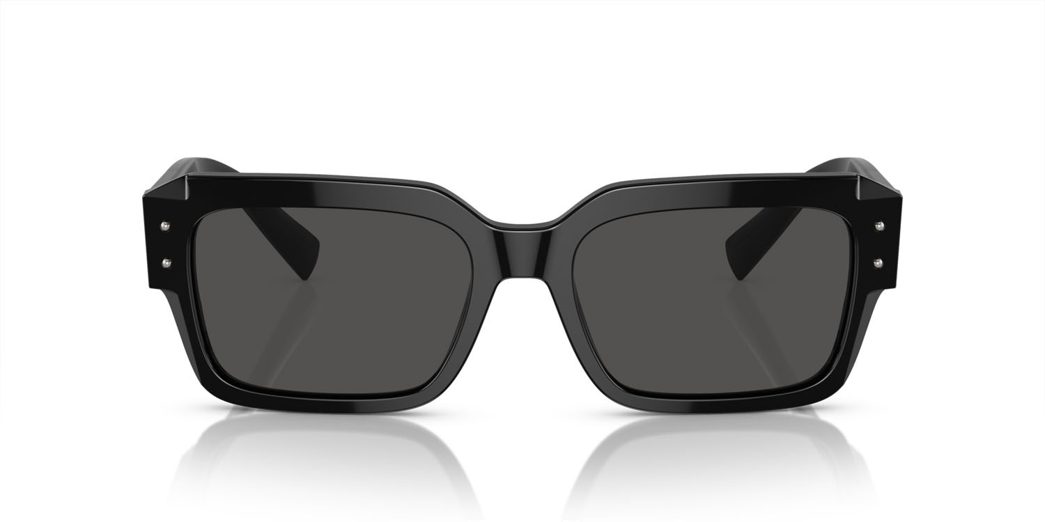 Sunglasses Dolce & Gabbana DG 4460 (501/87) color nero shape square lenses grigio scuro