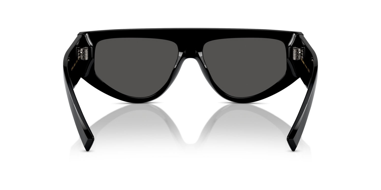 Sunglasses Dolce & Gabbana DG 4461 (501/87) color nero shape rectangle lenses grigio scuro