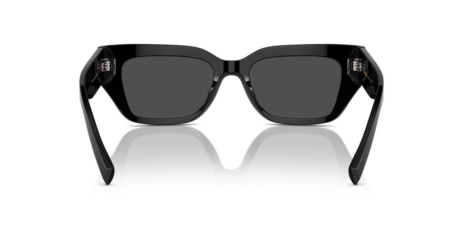 Sunglasses Dolce & Gabbana DG 4462 (501/87) color nero shape cat eye lenses grigio scuro
