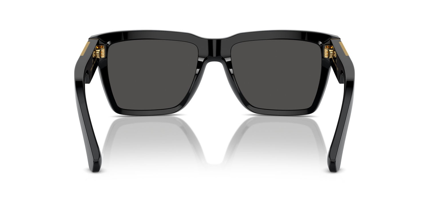 Sunglasses Dolce & Gabbana DG 4465 (501/87) color nero shape aviator lenses grigio scuro