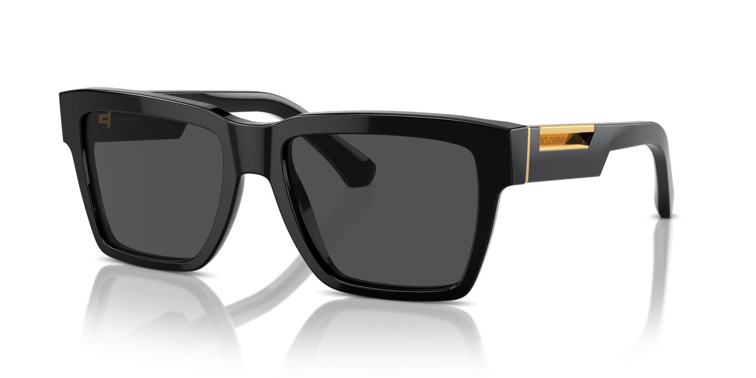 Sunglasses Dolce & Gabbana DG 4465 (501/87) color nero shape aviator lenses grigio scuro