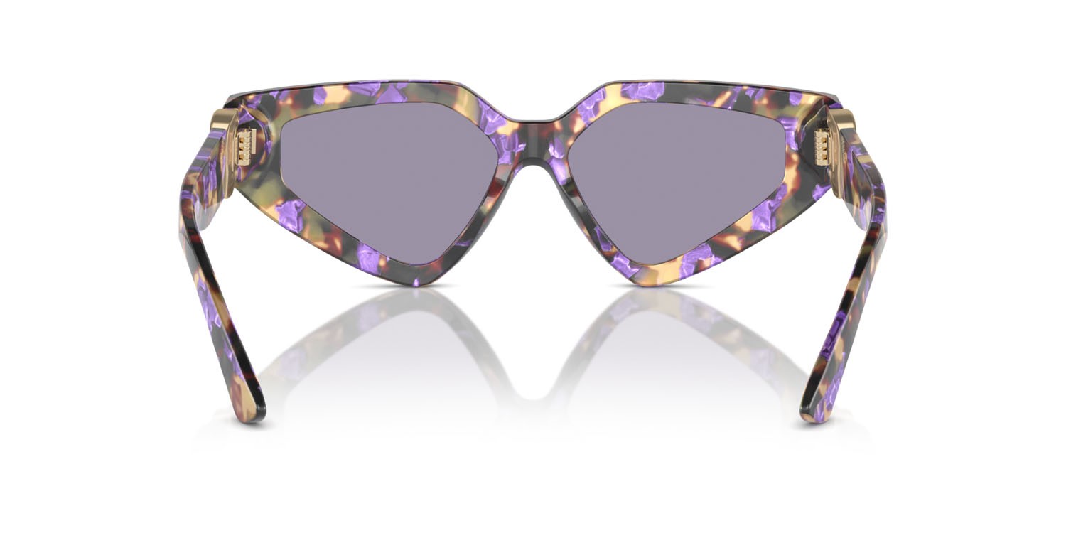 Sonnenbrillen Dolce & Gabbana DG 4469 (3439/1) farbe havana blue pearl form schmetterling gläser grigio