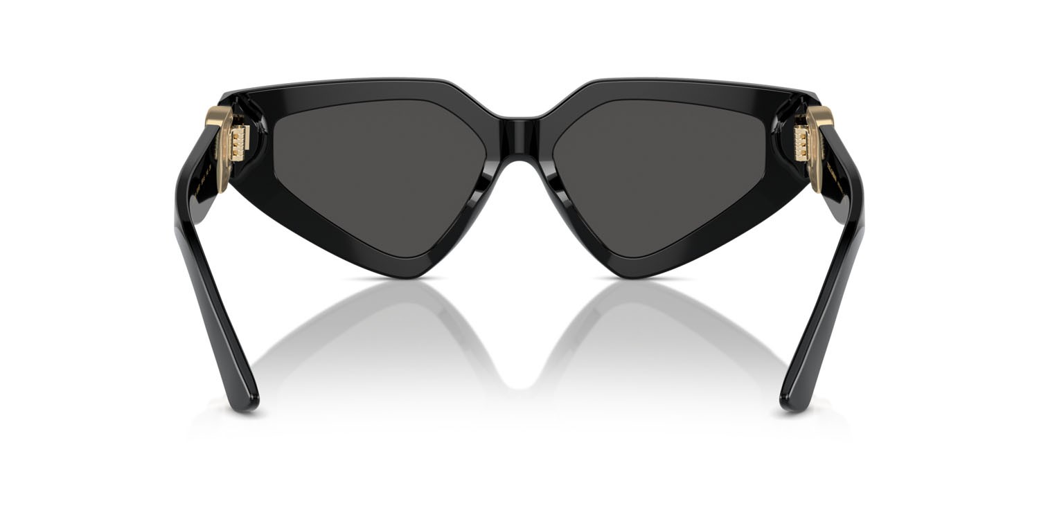 Sunglasses Dolce & Gabbana DG 4469 (501/87) color nero shape butterfly lenses grigio scuro