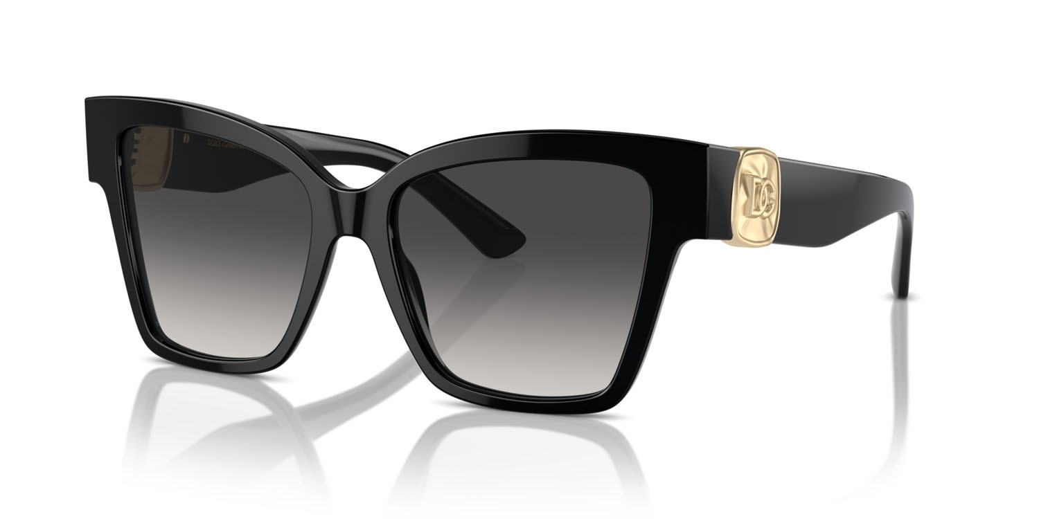 Sunglasses Dolce & Gabbana DG 4470 (501/8G) color nero shape square lenses grigio scuro