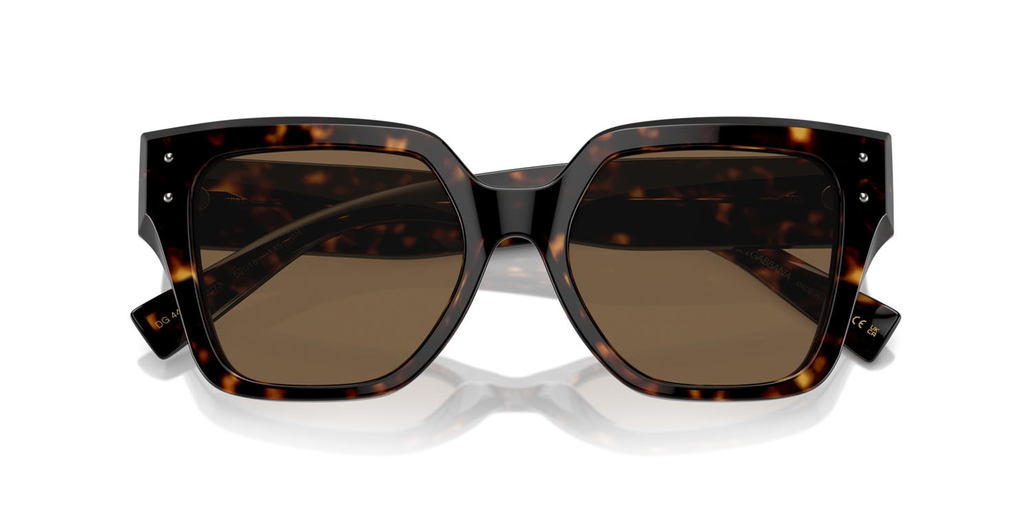 Sunglasses Dolce & Gabbana DG 4471 (502/73) color havana shape square lenses marrone scuro