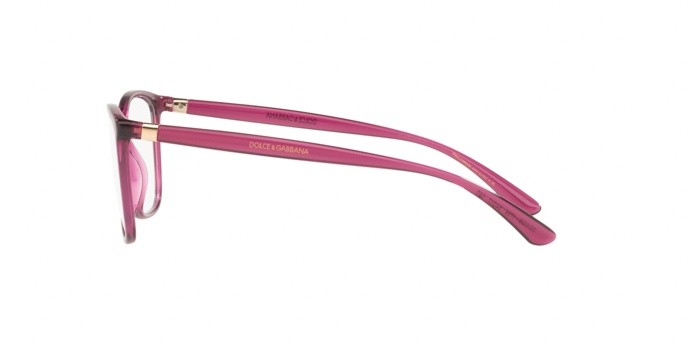 Occhiali da vista Dolce & Gabbana DG 5026 (1754) colore transparent black cherry forma rettangolare lenti demo lens