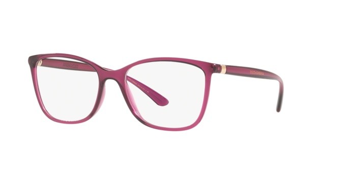 Occhiali da vista Dolce & Gabbana DG 5026 (1754) colore transparent black cherry forma rettangolare lenti demo lens